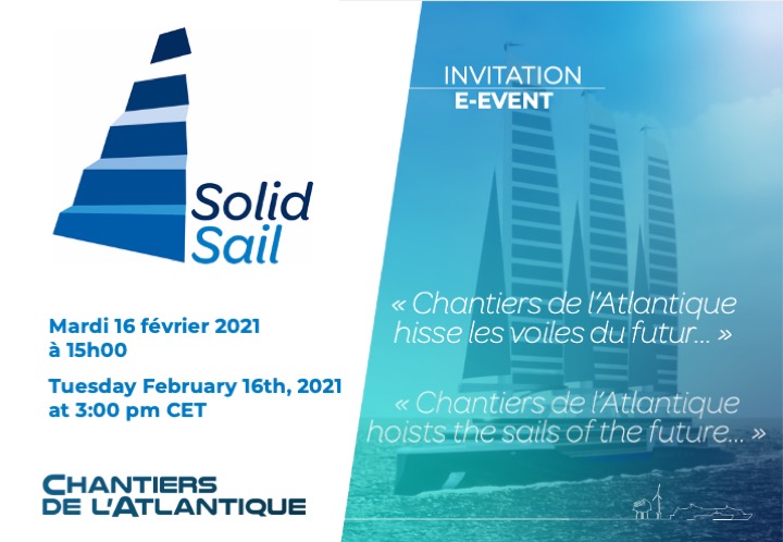 E-Event: Solid Sail - Chantiers de l'Atlantique hoists the sails of the future